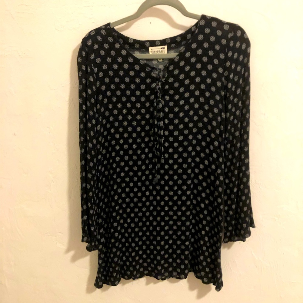 Boho Long sleeve mini dress